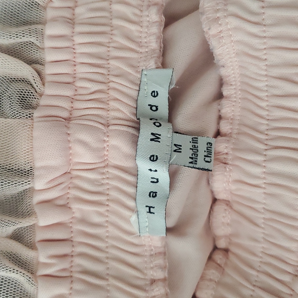 Haute Monde Blush A-Line Tulle Skirt - Picture 2 of 4